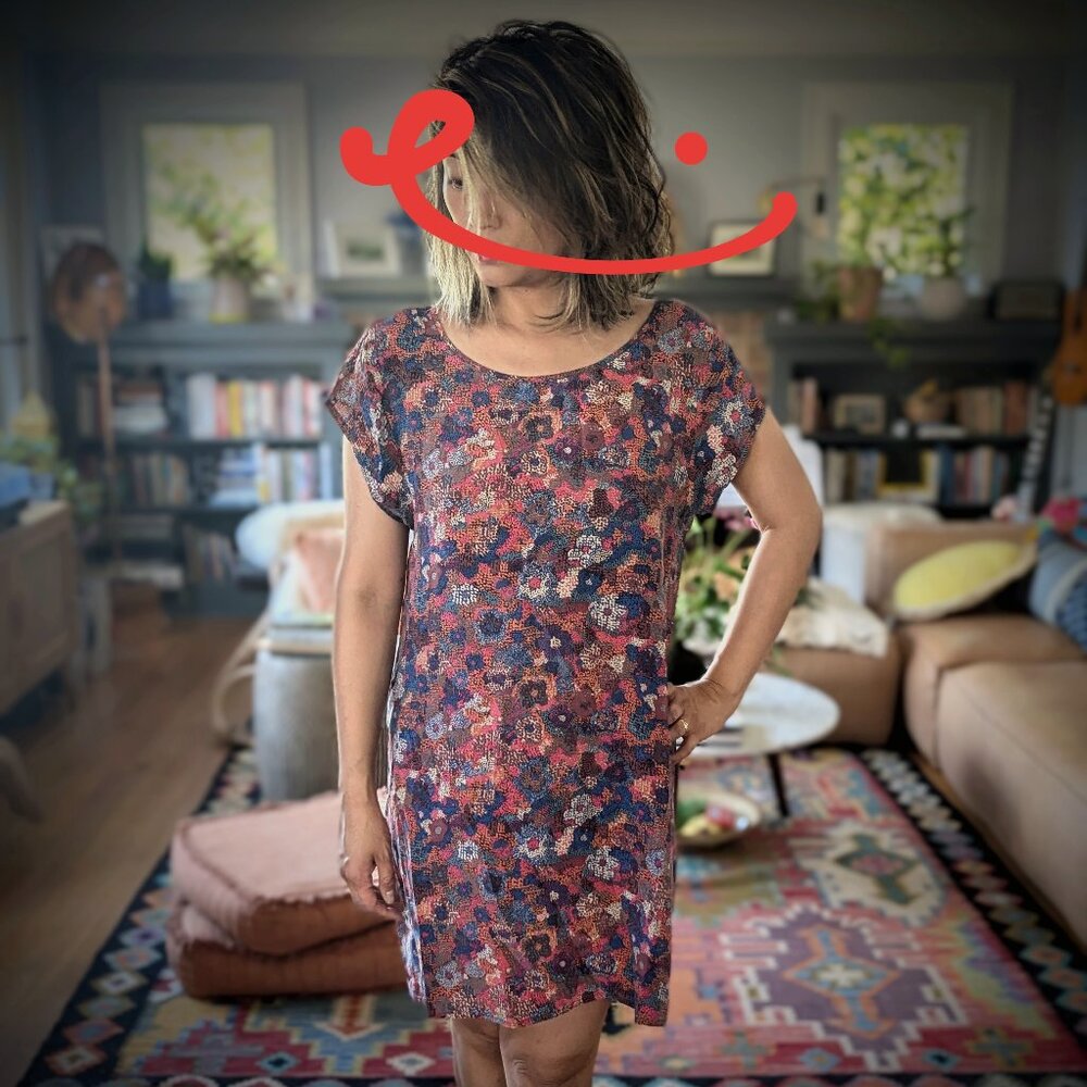 Helen Cherry printed SILK dress